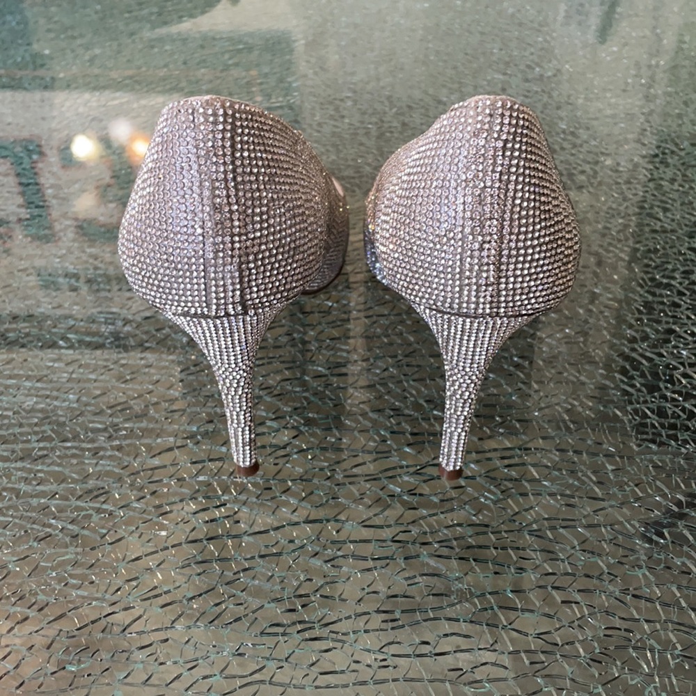 Size 8 Steve Madden Attract Rhinestone Heel - Picture 4 of 11